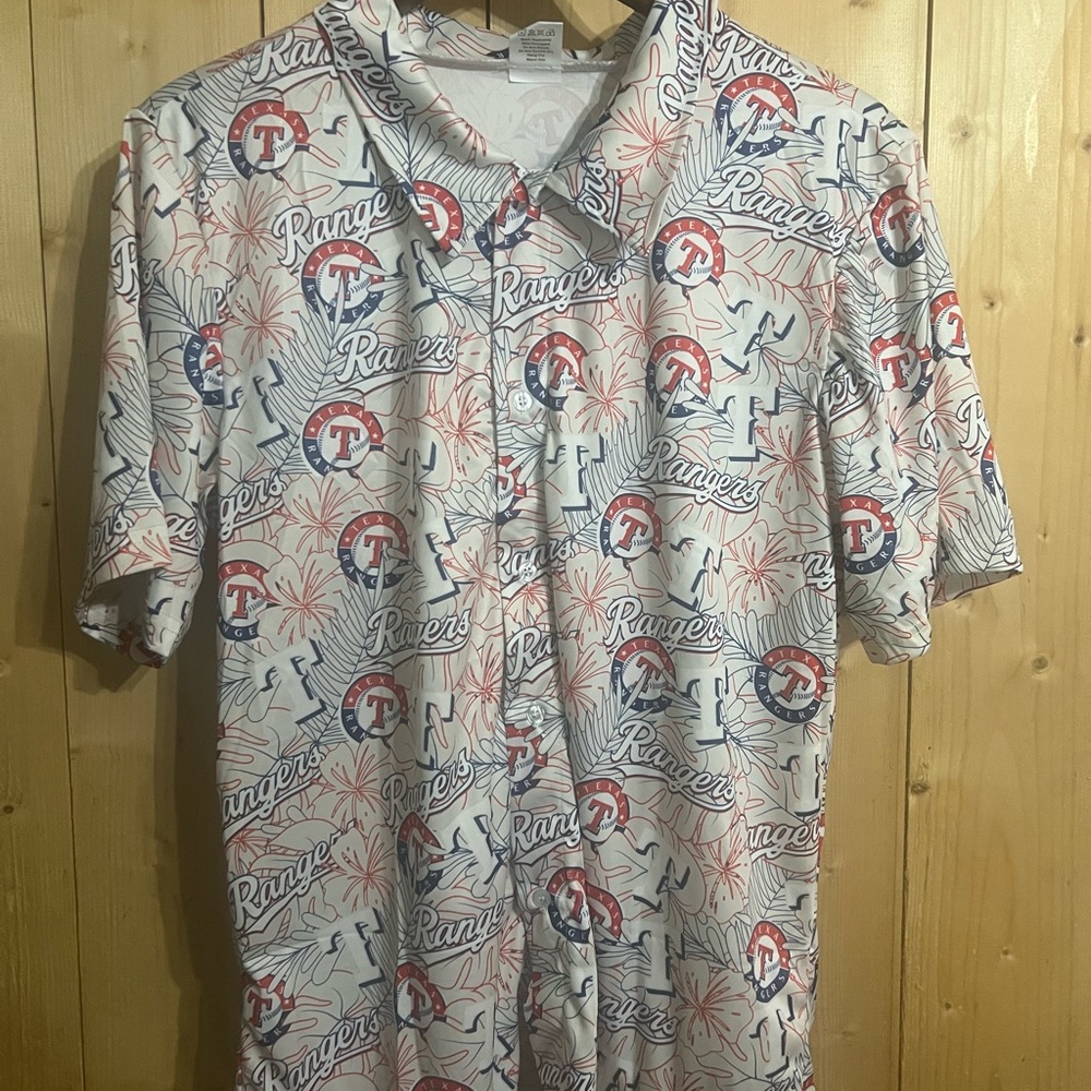 Texas Rangers Hawaiian shirt